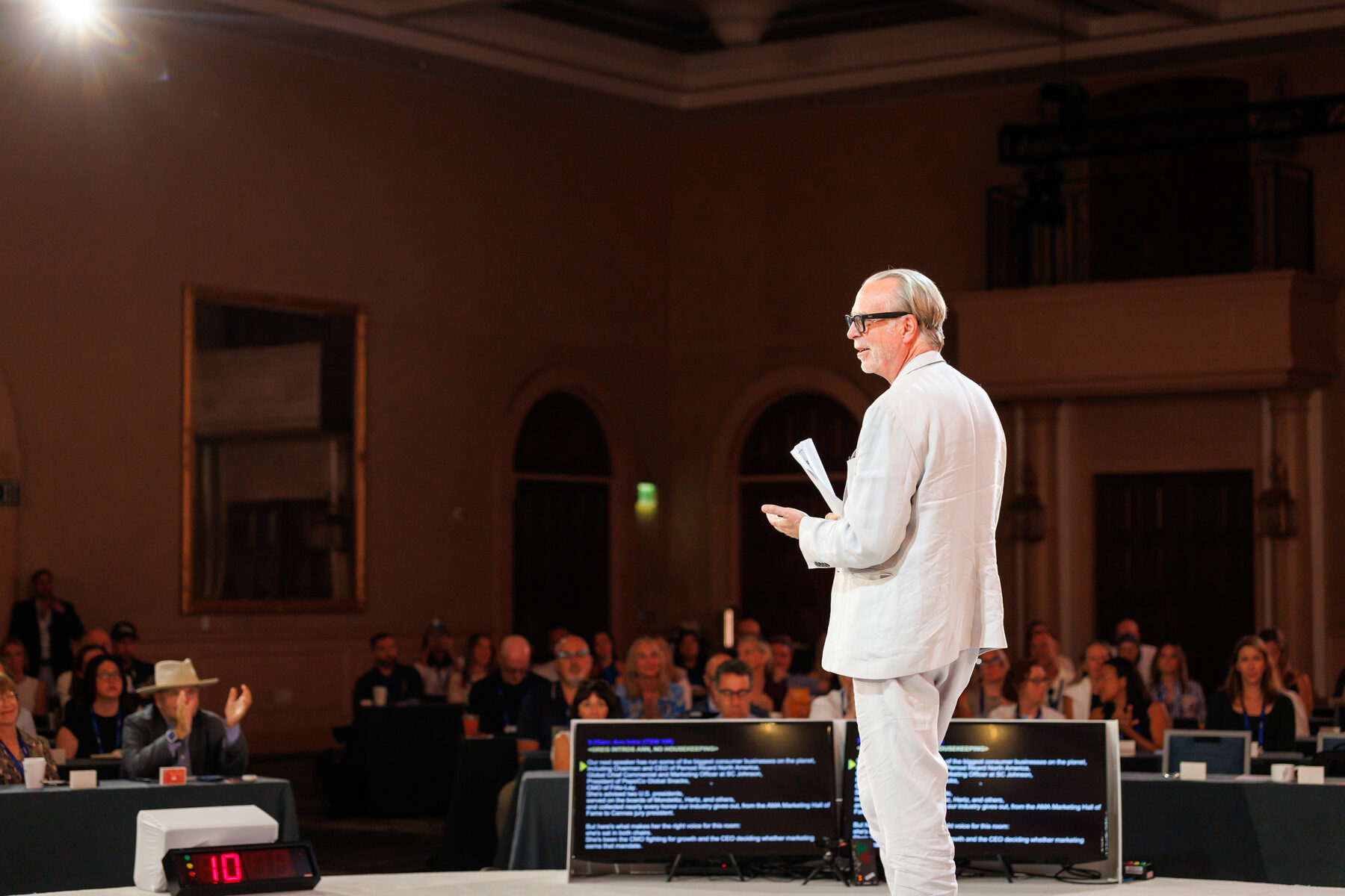 Greg Stuart opens the Summit.