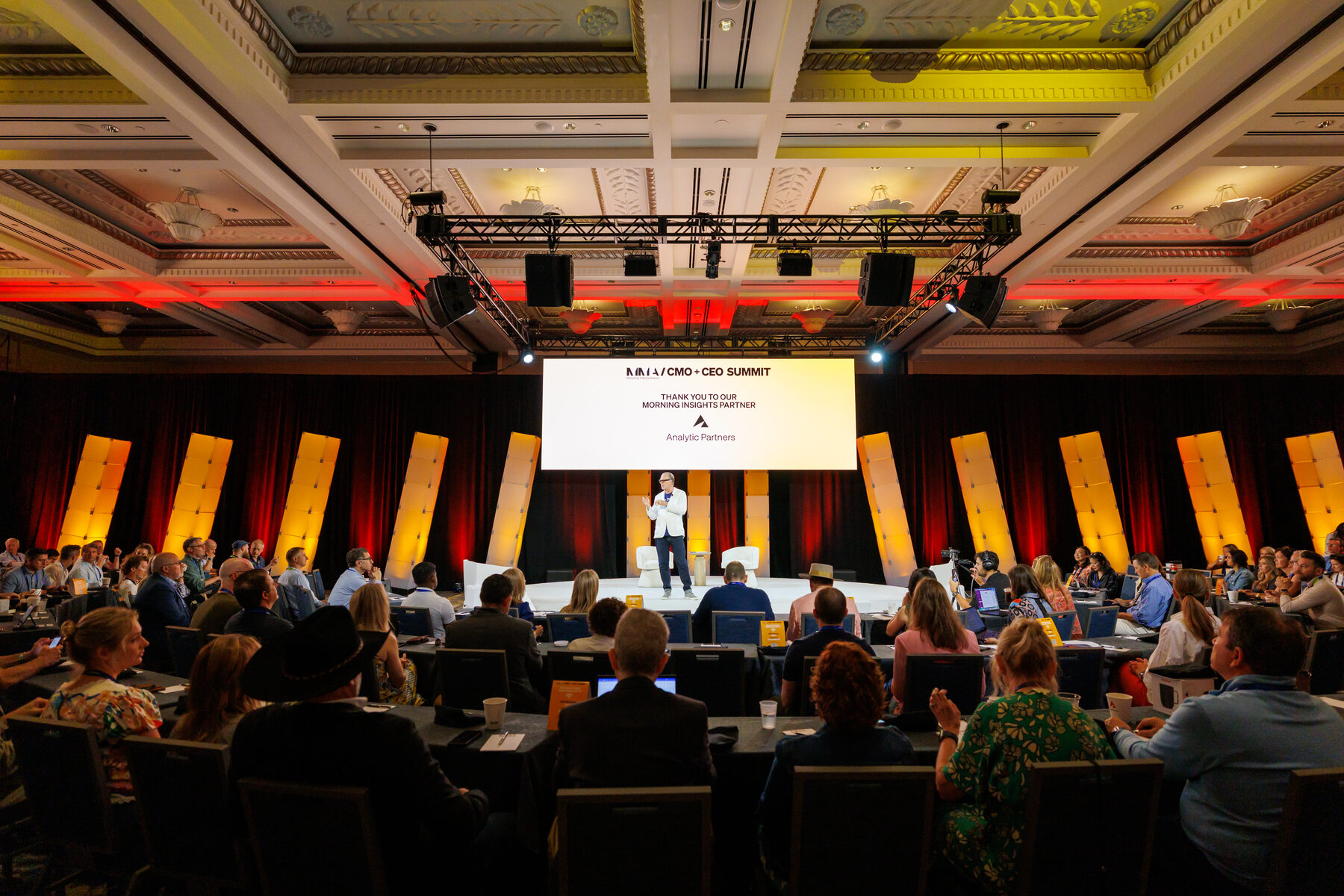 The Bacara Ballroom on Tuesday morning.