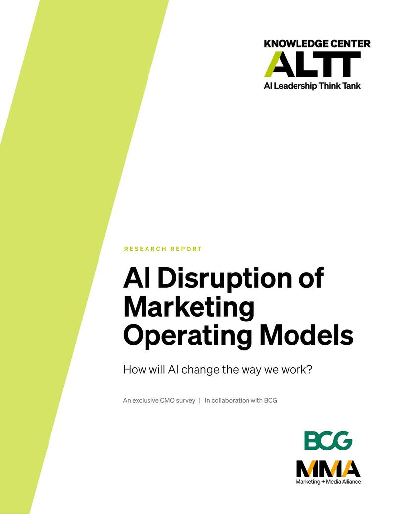 AI Disruption of Marketing Operating Models