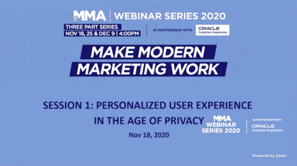 Make Modern Marketing Work: Personalized User Experience in the Age of Privacy