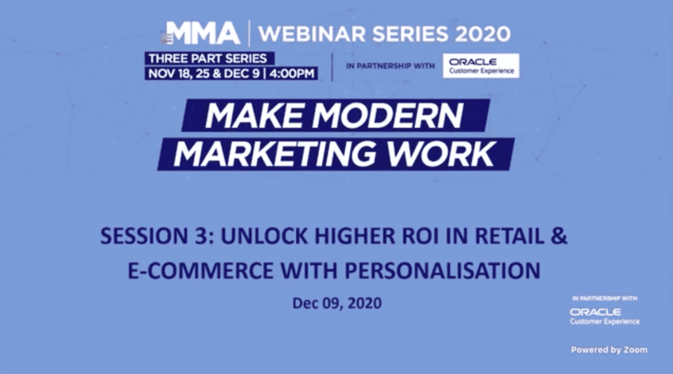 Make Modern Marketing Work: Unlock Higher ROI in Retail &amp; Ecommerce with Personalization