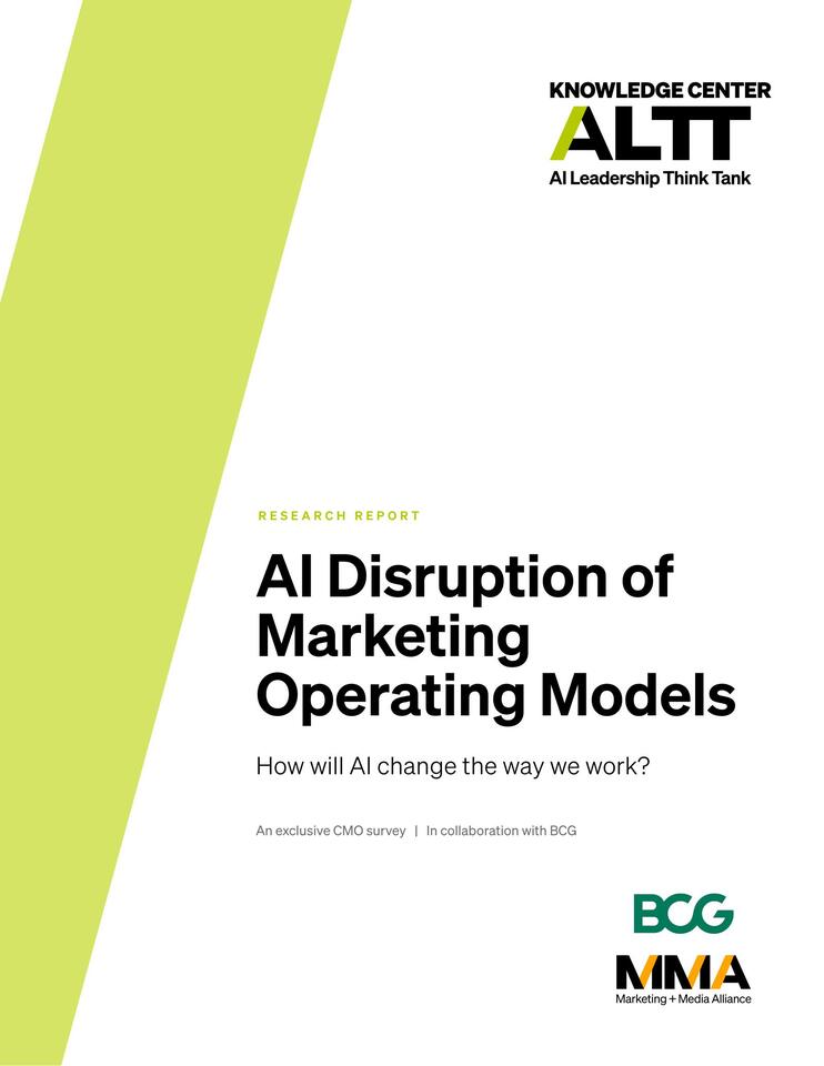 AI Disruption of Marketing Operating Models