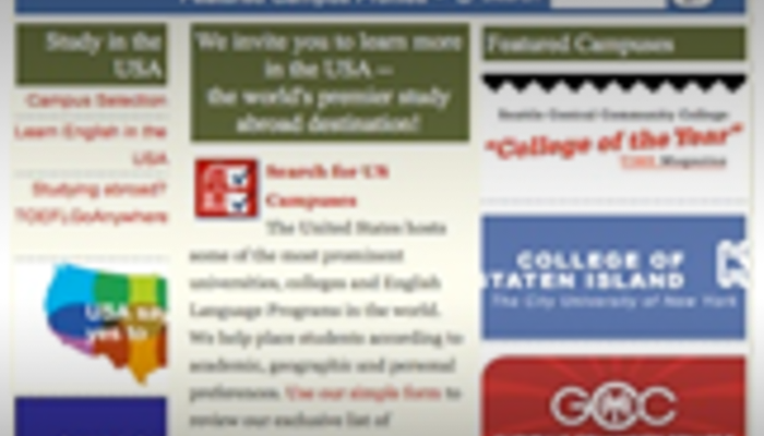 US Journal website on Mobile