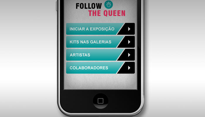 INTRO interface  - Follow The Queen IPHONE APP