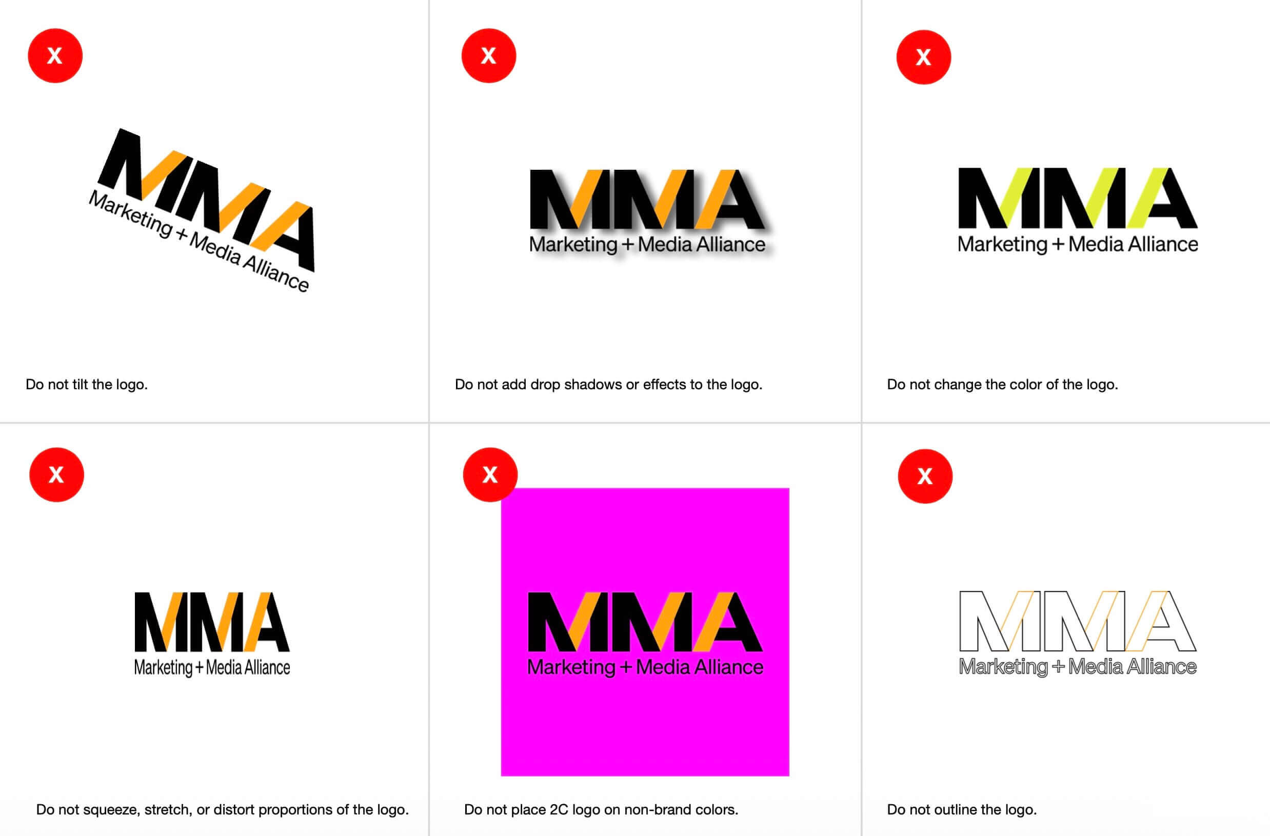 Logo Usage Don'ts